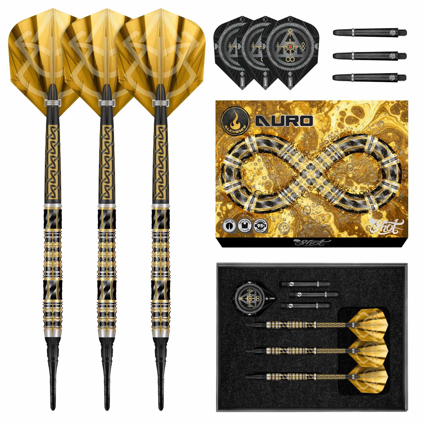 Shot Alchemy Auro 90% - Soft Tip Darts