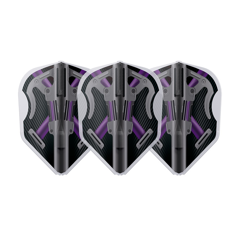 L-Style EZ L3 Mike Valentin Clear White V3 Darts Flights