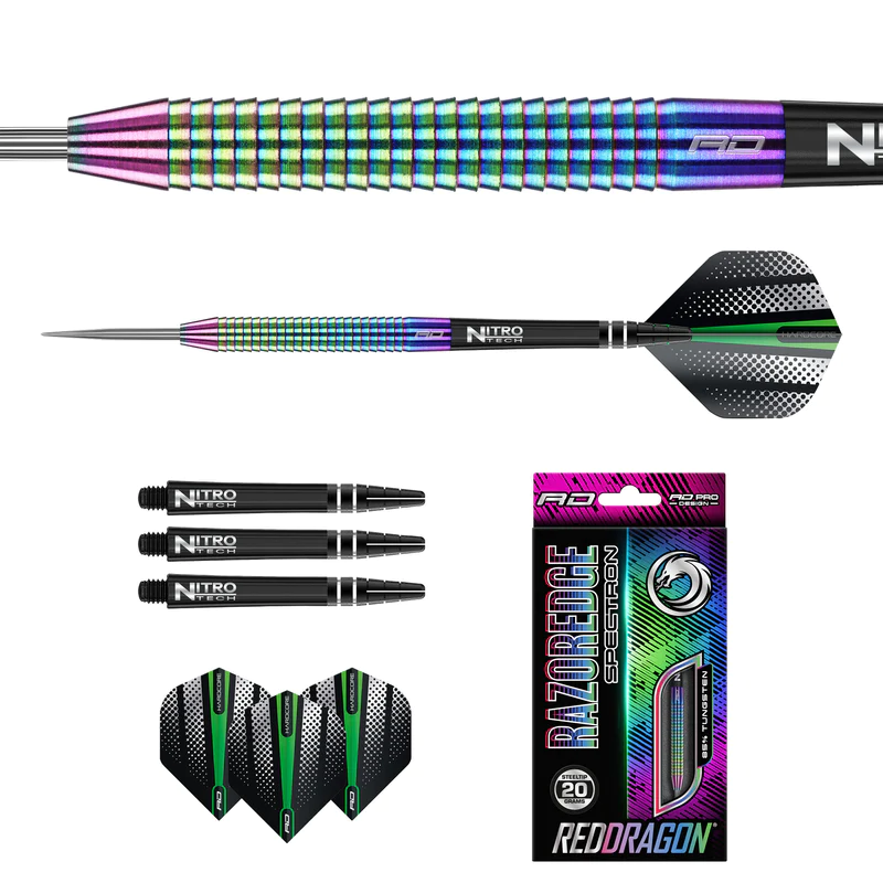 Red Dragon Razor Edge Spectron 85% - Steel Tip Darts - Dartshopper.com