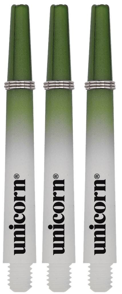 Unicorn Gripper 3 Two-Tone Green Darts Shafts