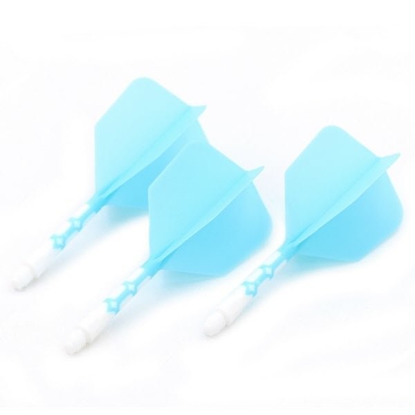 Cuesoul - ROST T19 Integrated Dart Flights - Big Wing - Blue White - Dart Flights