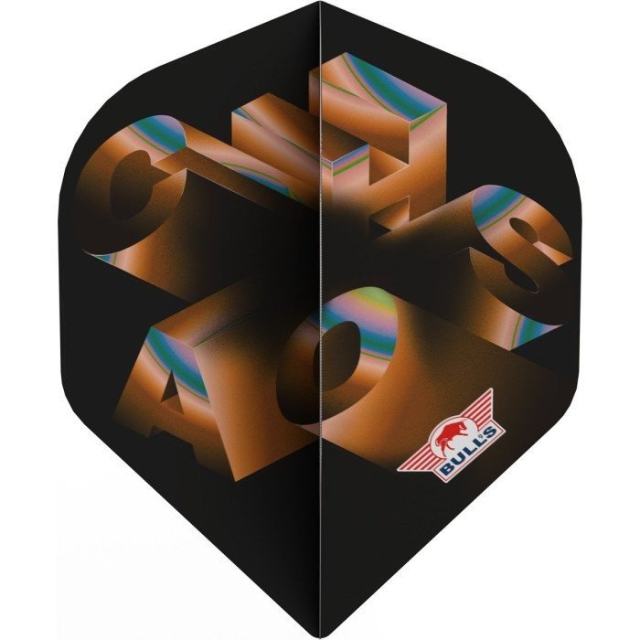 Bull's Chaos Orange NO2 Darts Flights