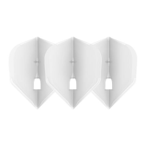L-Style Champagne L3 Shape Clear White - Dart Flights