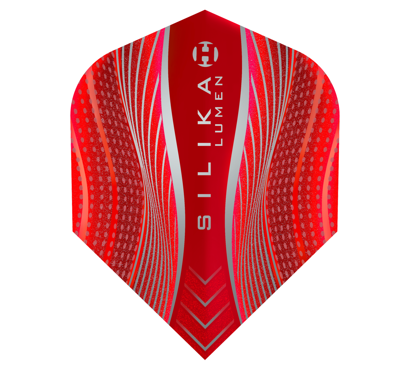 Harrows Silika Lumen Round NO6 Red Tough Crystalline Coated Darts Flights