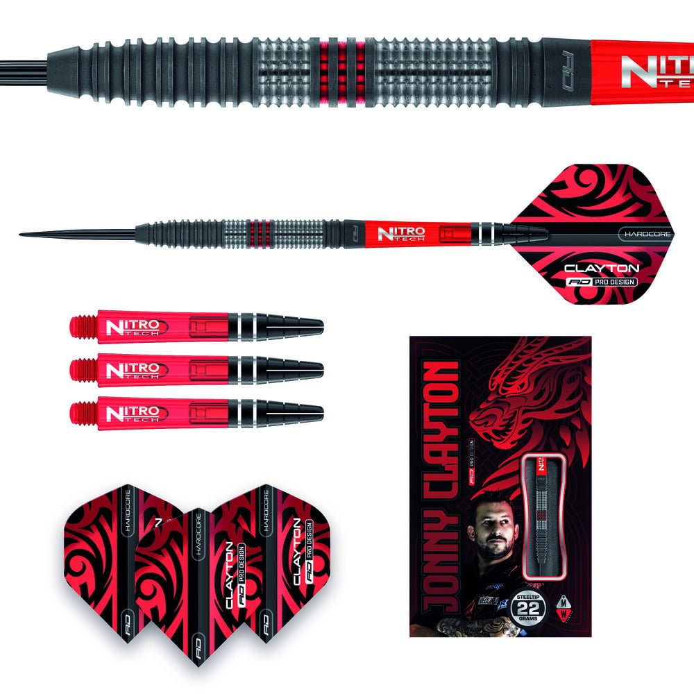 Red Dragon Jonny Clayton Hiraeth 90% - Steel Tip Darts