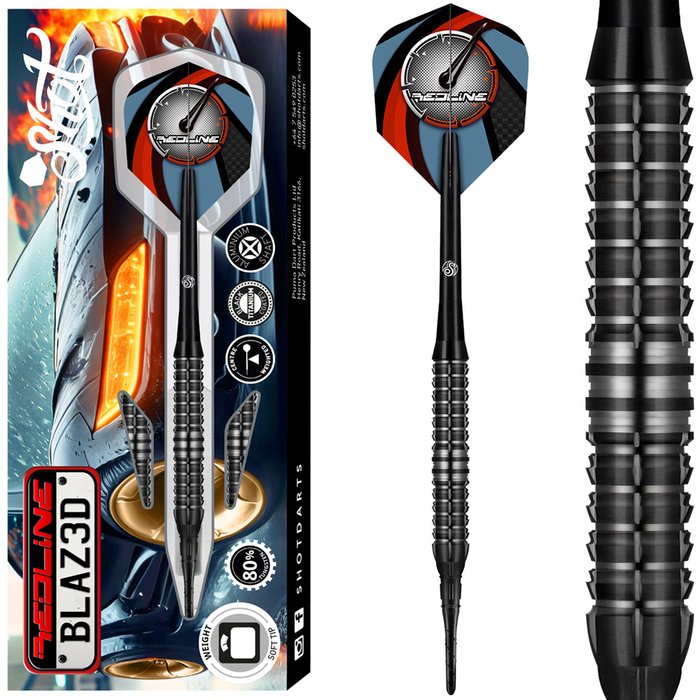 Shot Redline Blazed 80% Soft Tip Darts
