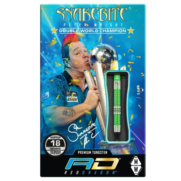 Red Dragon Peter Wright Snakebite Mamba 2 90% - Soft Tip Darts