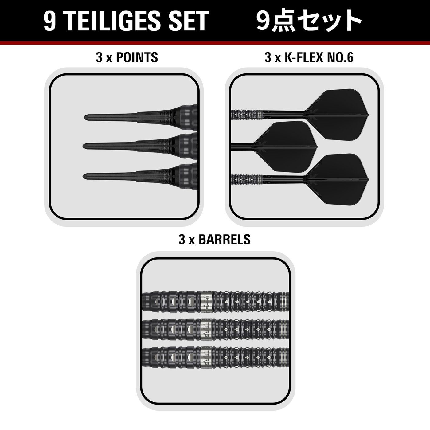 Target Japan Black Marque Eclipse 90% - Soft Tip Darts