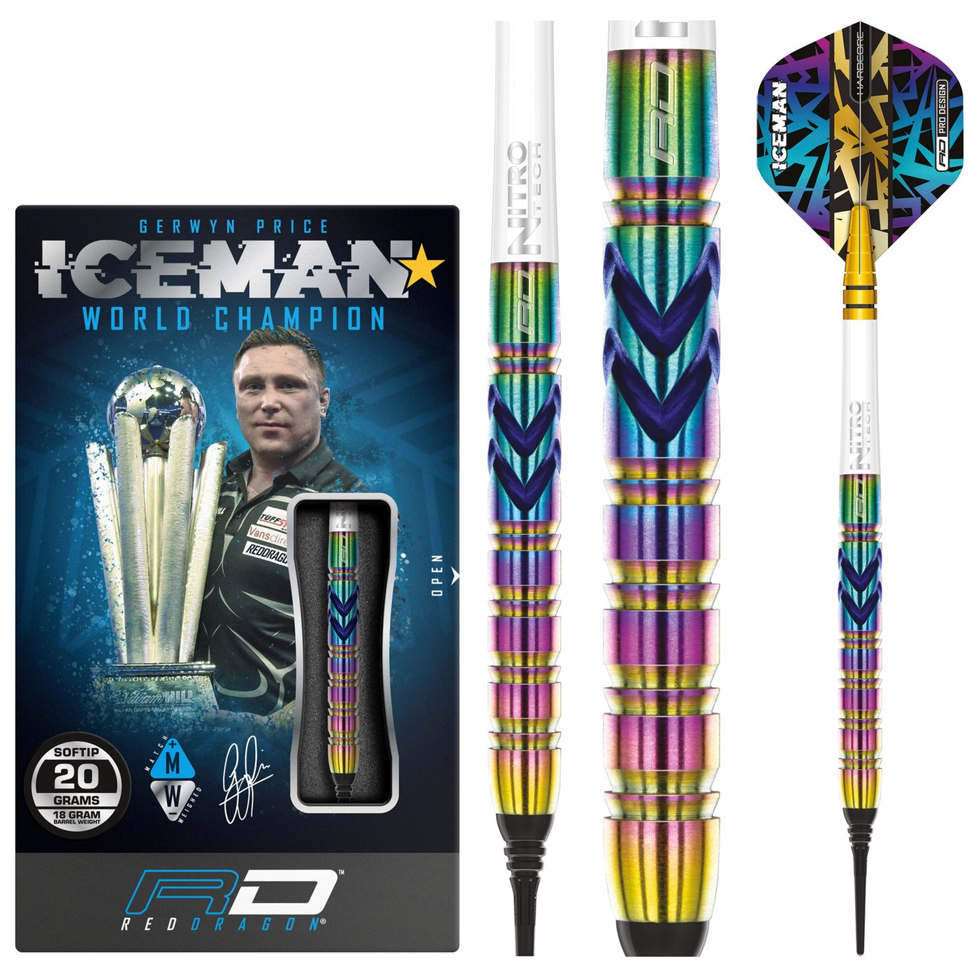 Red Dragon Gerwyn Price Ionic 90% Soft Tip Darts