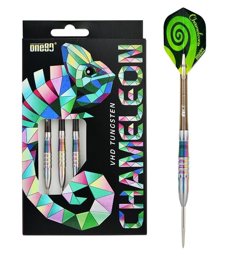Dardos ONE80 Chameleon Furcifer 90% Punta de Acero