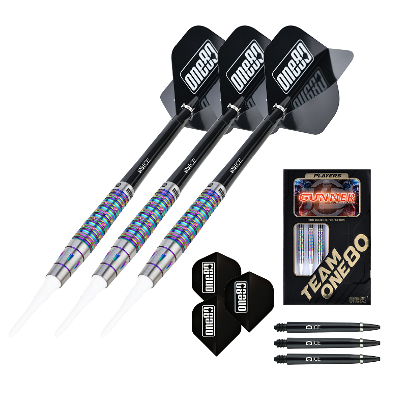 ONE80 Gunner Lourence Ilagan HD 80% Soft Tip Darts