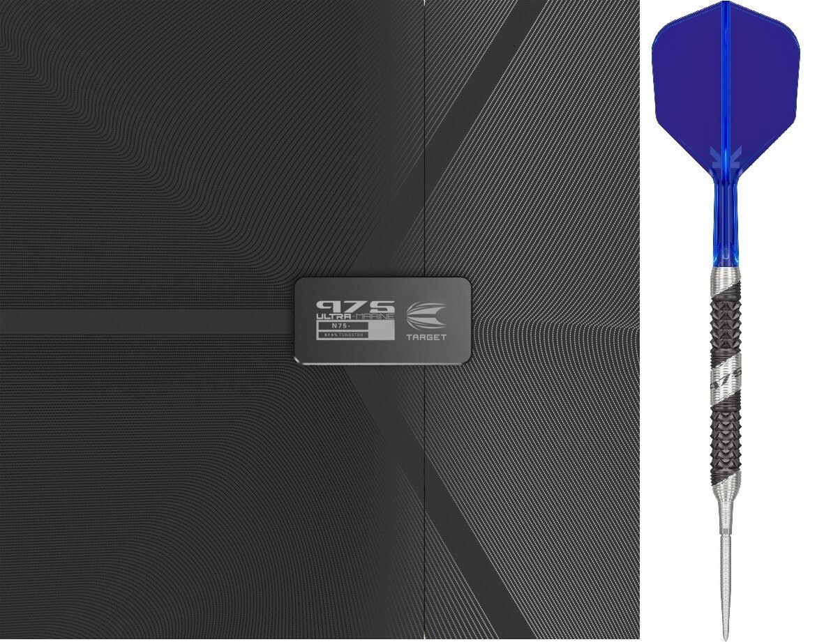 Target Darts 975 Fléchettes 23g – 97,5% Tungstène, Pointe Swiss, Coffret Avec Tiges Carbon-Ti, Ailettes, Swiss Tool