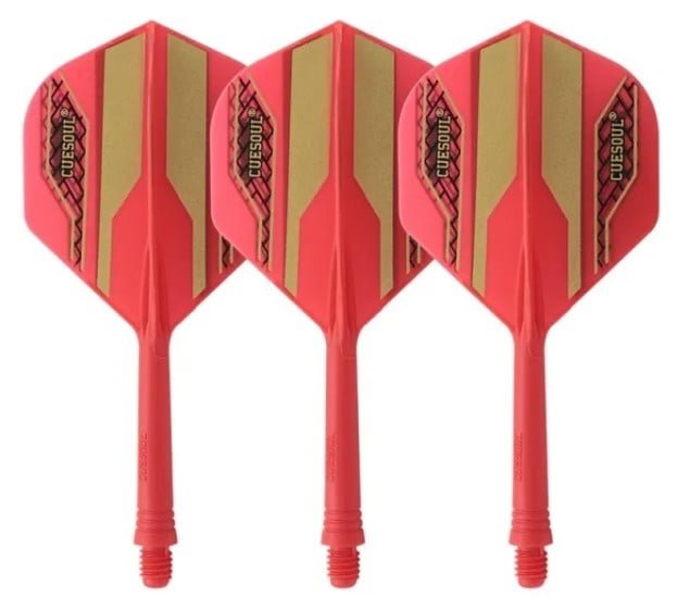 Cuesoul ✓ Tero Flight System AK5 Rost Golden Pattern ✓ Red Standard Dart Flights