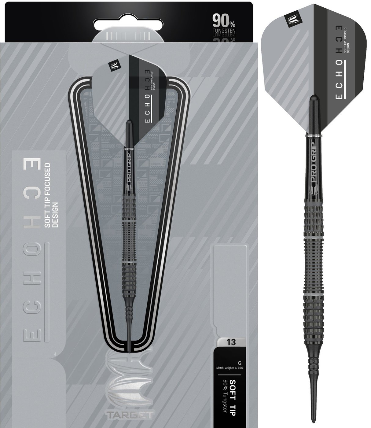 [Tweedekans] Target Echo 13 90% - Soft Tip Darts-20gram