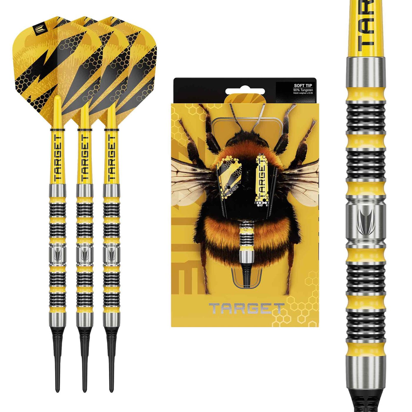 Target Buzz 11 90% - Fléchettes pointe Plastique