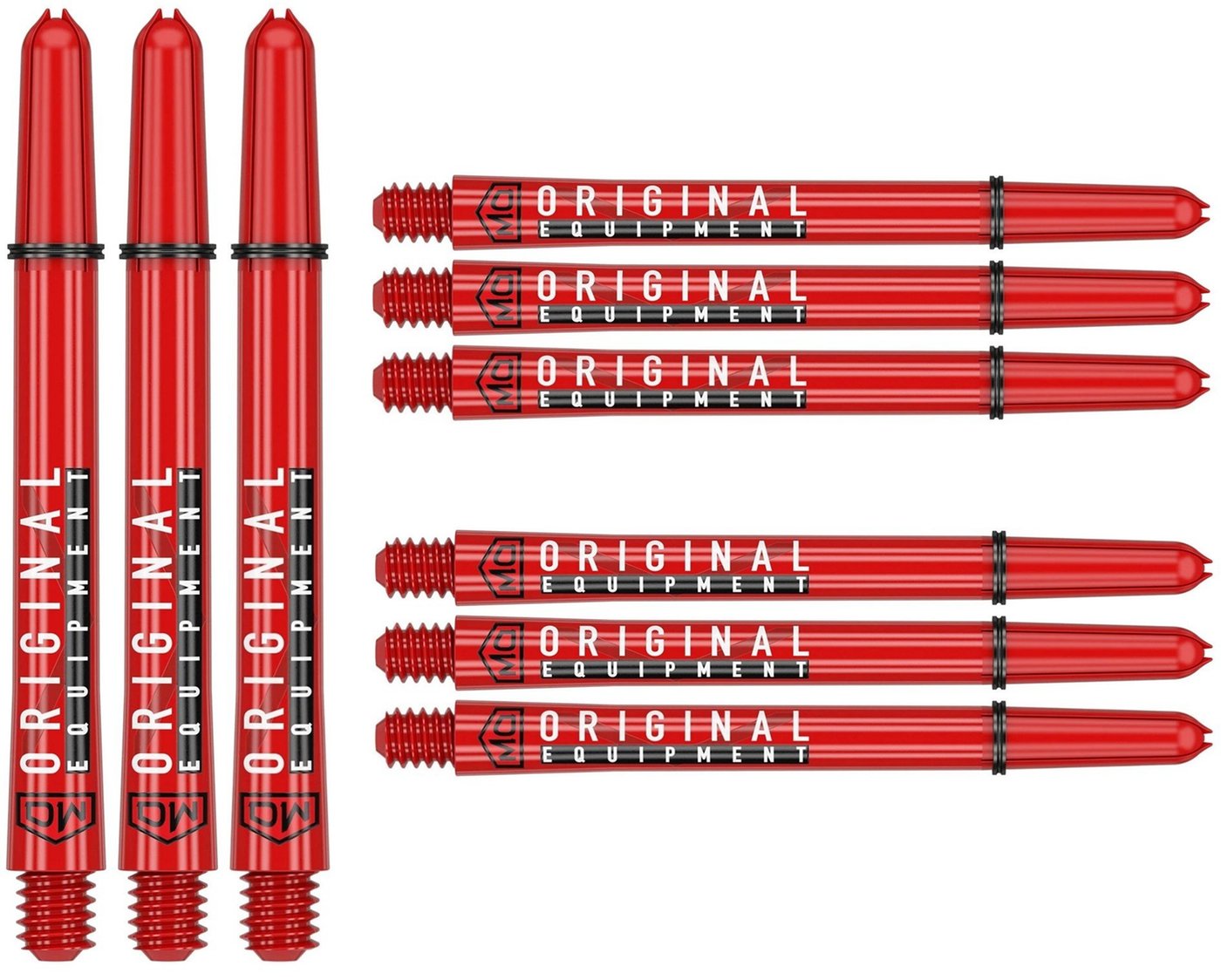 DW Clinch 3 Sets Red Darts Shafts