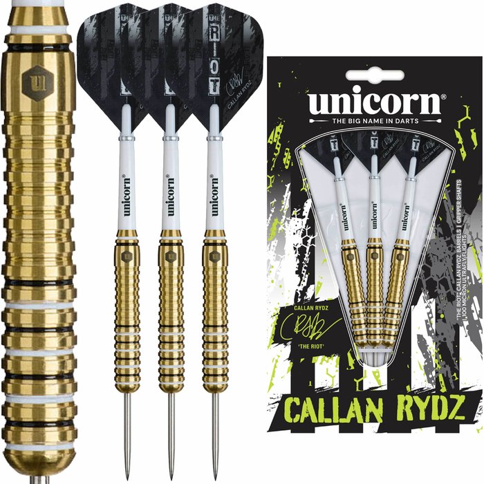 Unicorn Callan Rydz Brass Steel Tip Darts - Dartshopper