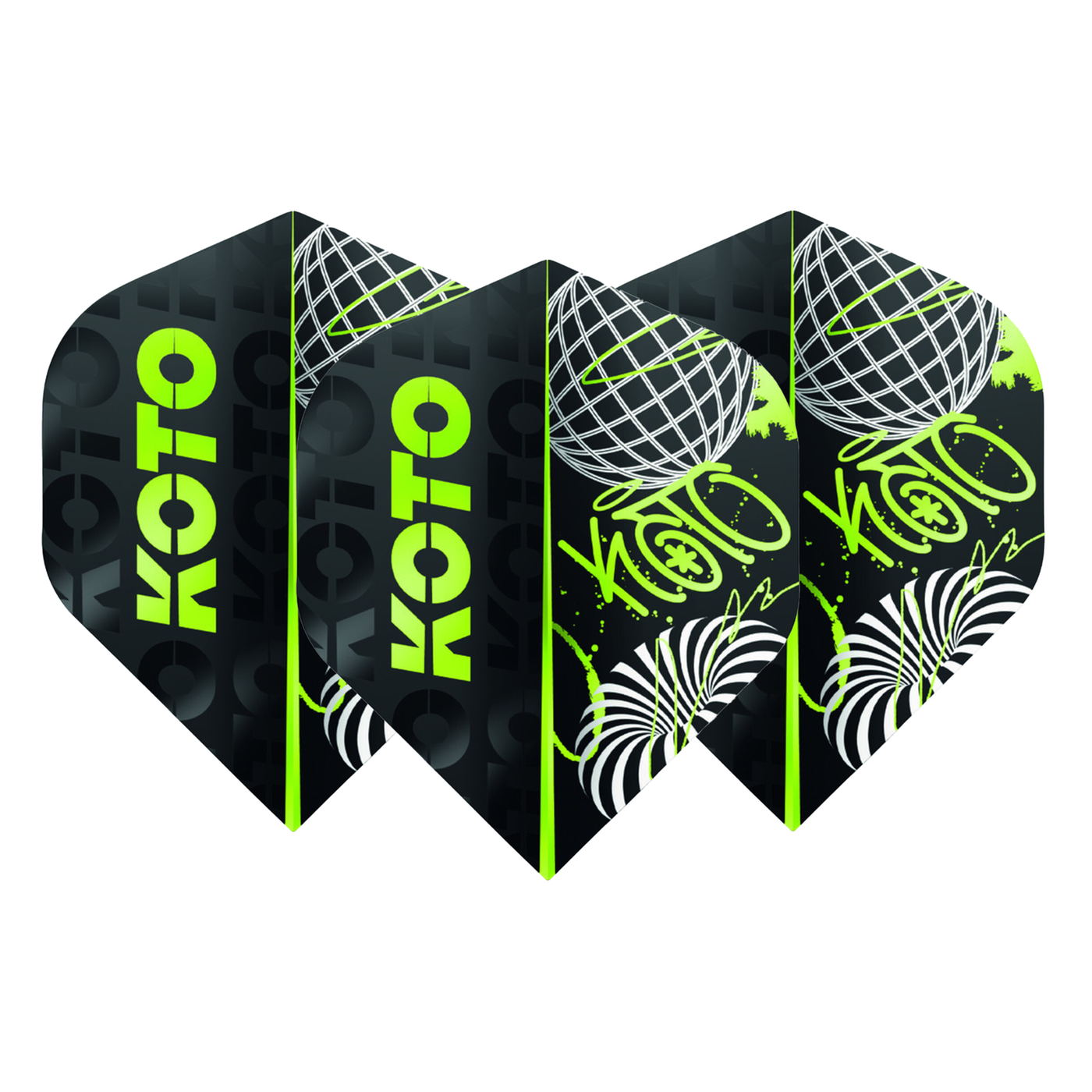 KOTO Rebel Royale Neon NO2 Darts Flights