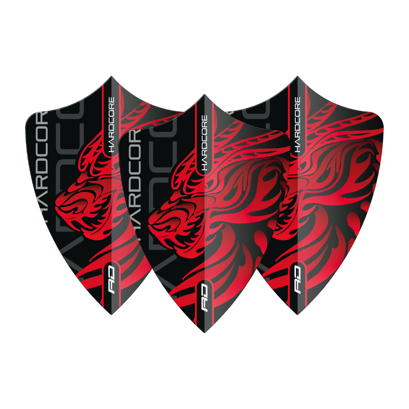 Red Dragon Jonny Clayton Hardcore Dragon Freestyle Red - Dart Flights