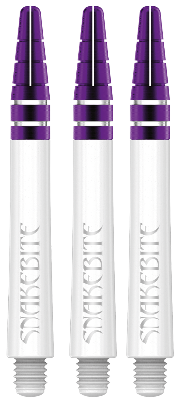 Red Dragon Nitrotech Snakebite White/Purple Darts Shafts