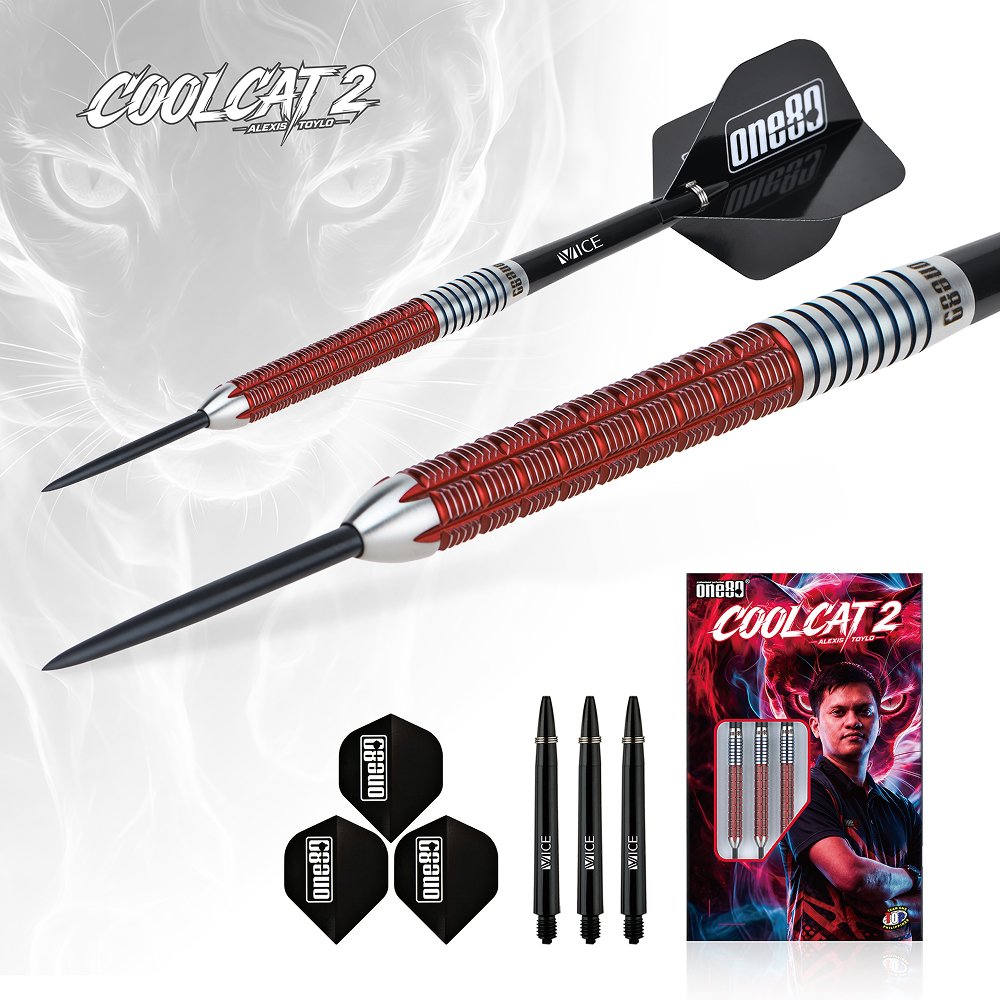 ONE80 Alexis Toylo Coolcat II 90% - Steel Tip Darts - Dartshopper.com