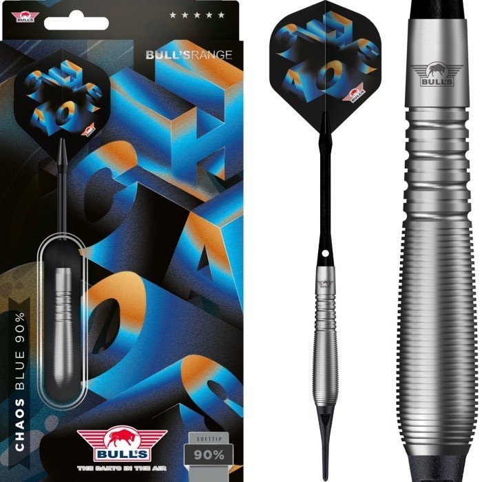 Bull's Chaos Blue 90% Soft Tip Darts