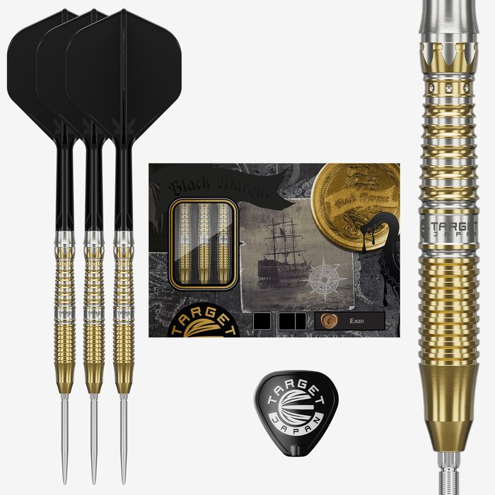 Target Japan Black Marque Enzo Swiss Point 90% - Steel Tip Darts