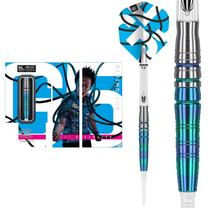 Target Japan Haruki Muramatsu Rising Sun G5 NO5 95% Soft Tip Darts