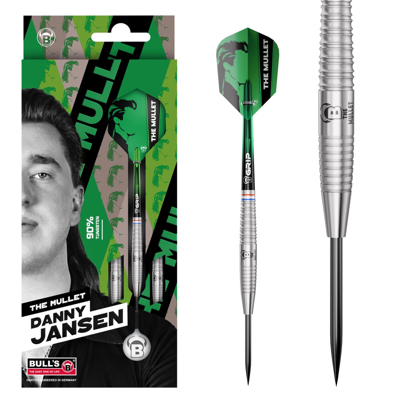 BULL'S Danny Jansen G2 90% - Steel Tip Darts