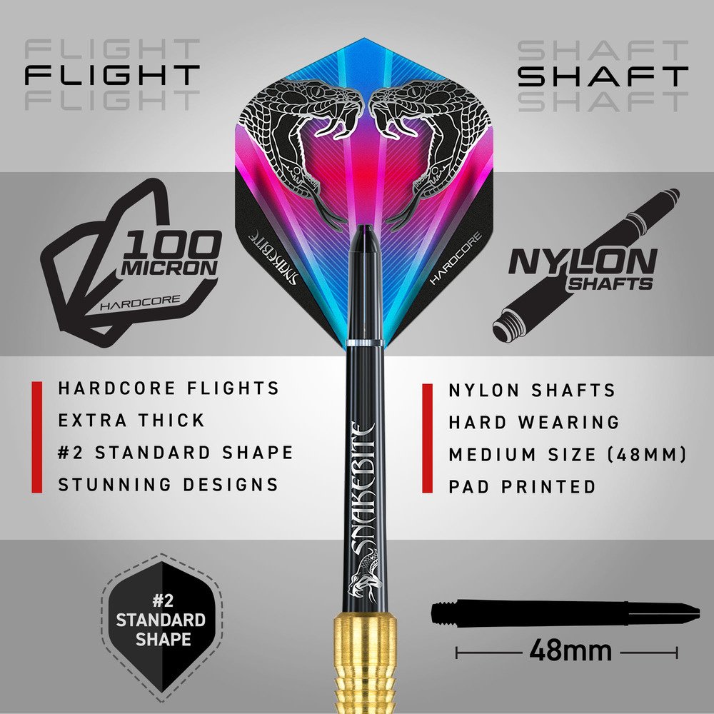 Red Dragon Peter Wright Snakebite Brass Darts