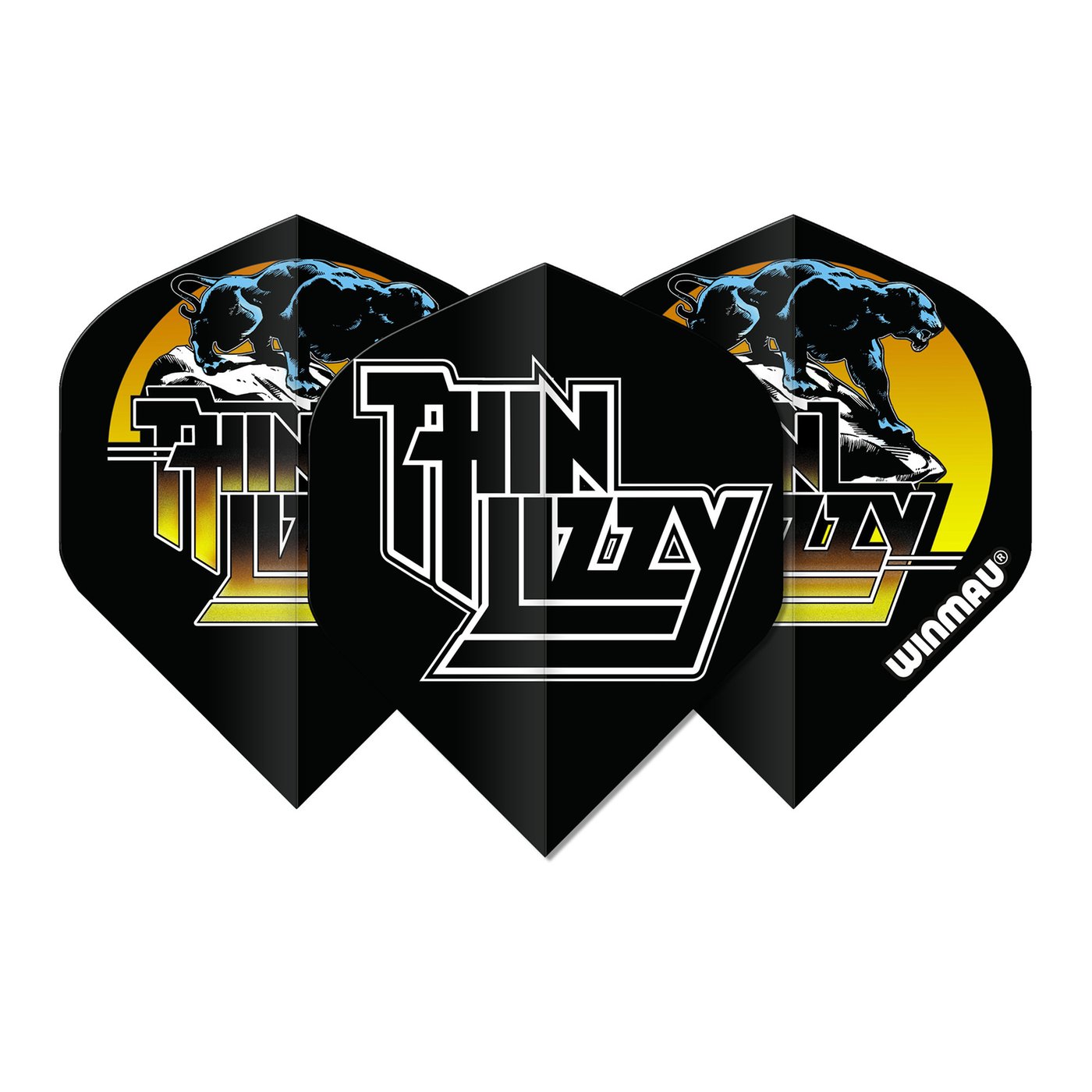 Winmau Thin Lizzy Black Darts Flights
