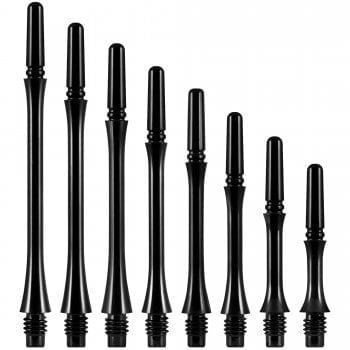 Cosmo Darts Fit Shaft Gear Slim- Dark Black - Spinning Dart Shafts
