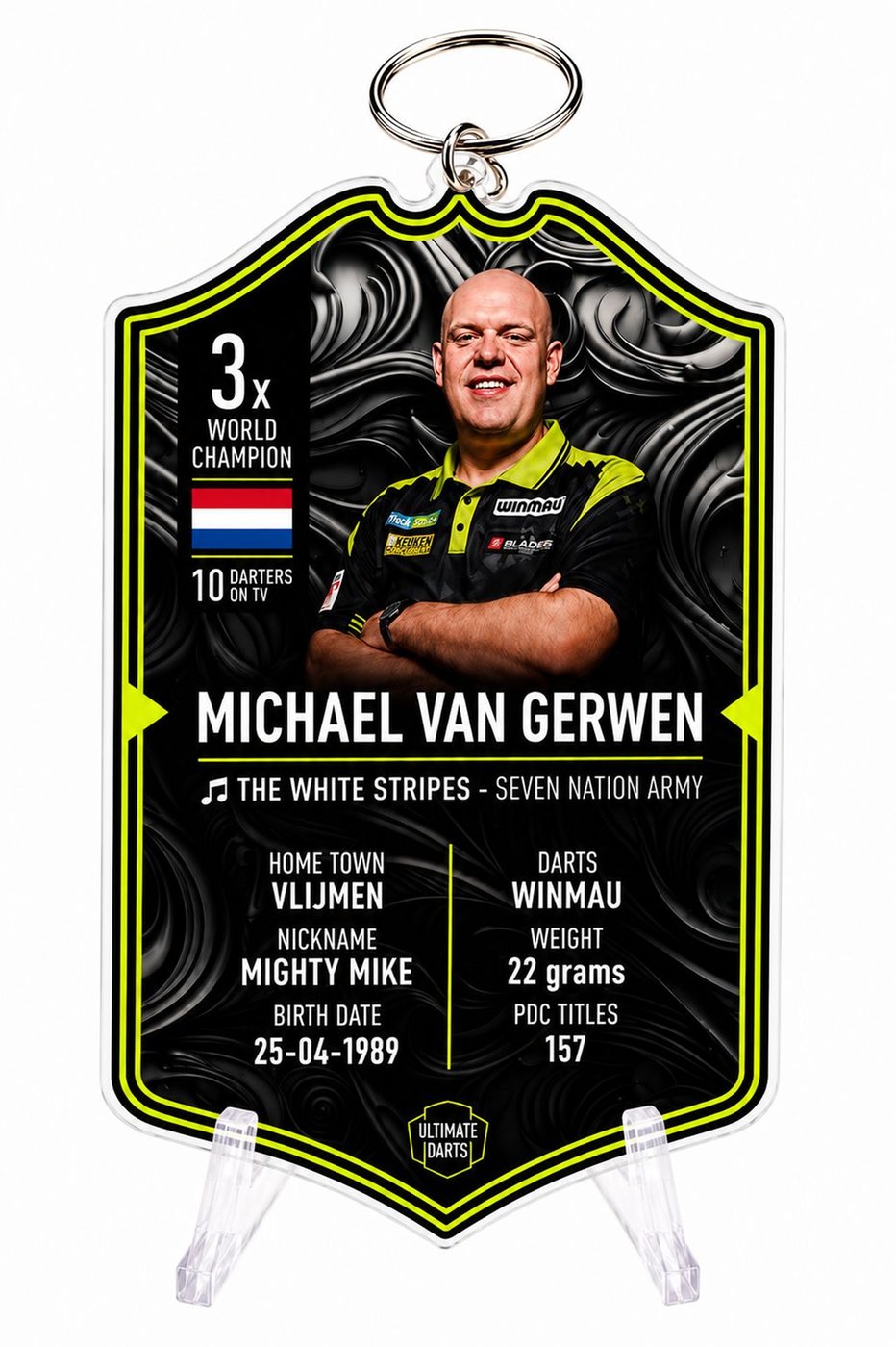 Ultimate Card Key Chain Michael van Gerwen