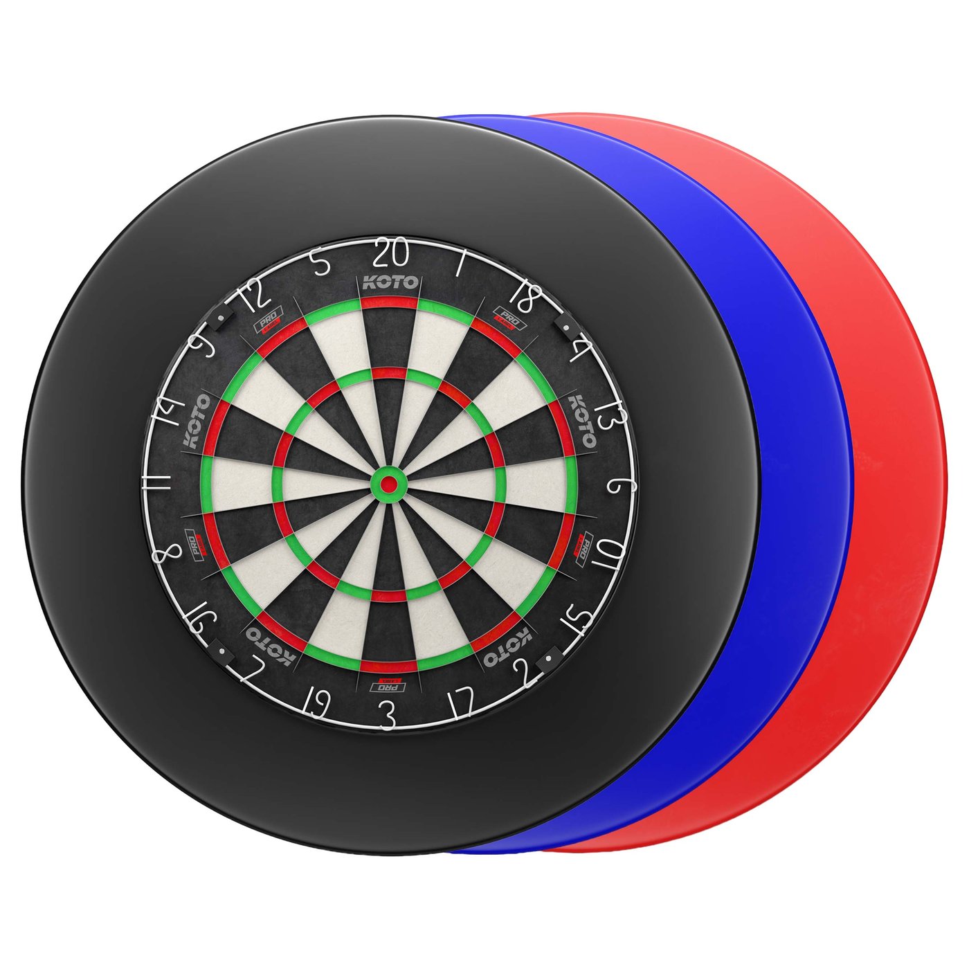 KOTO King Pro 360 + Dartbord Surround - Dartset