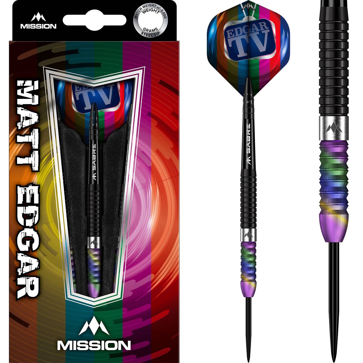 Mission Matthew Edgar Black PVD Coral 90% Darts
