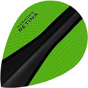 Harrows Retina-X Green Pear Darts Flights