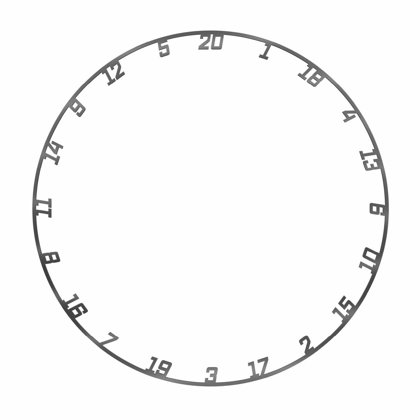 KOTO Grå Nummerring – Nummerring til dartskive