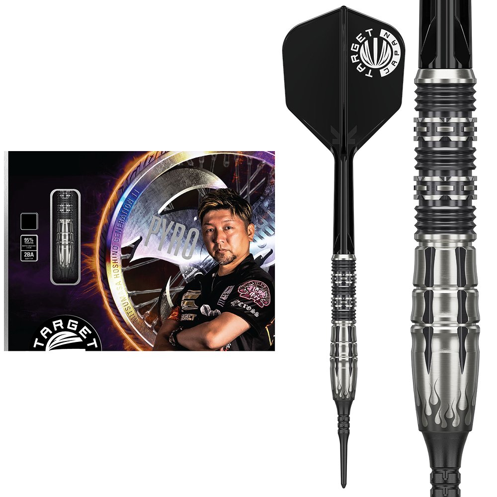 Target Japan Mitsumasa Hoshino Pyro G11 Max 90% - Soft Tip Darts