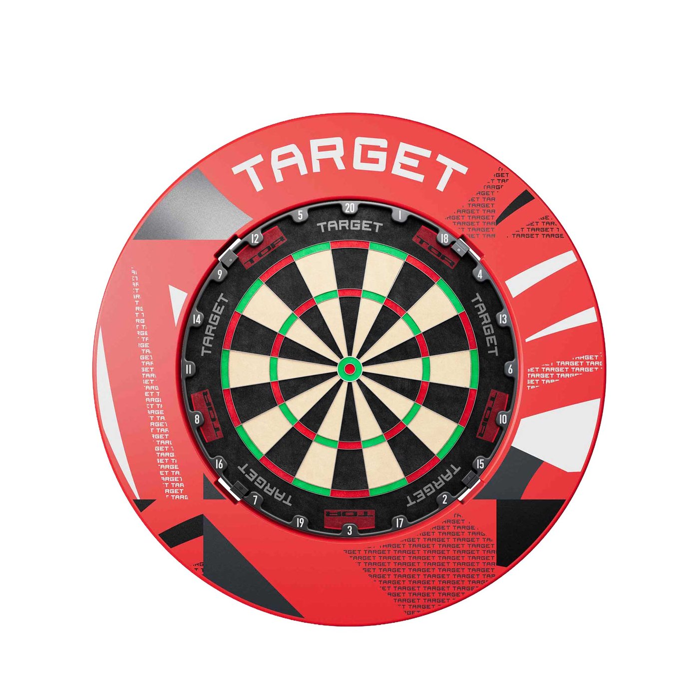 Target TOR + Target Red Patterned Notched Surround - Dartset