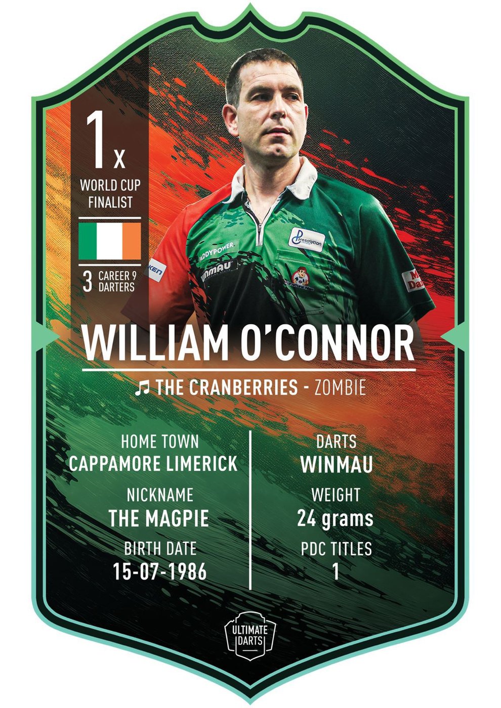 Ultimate Darts Card William O'Connor 2026