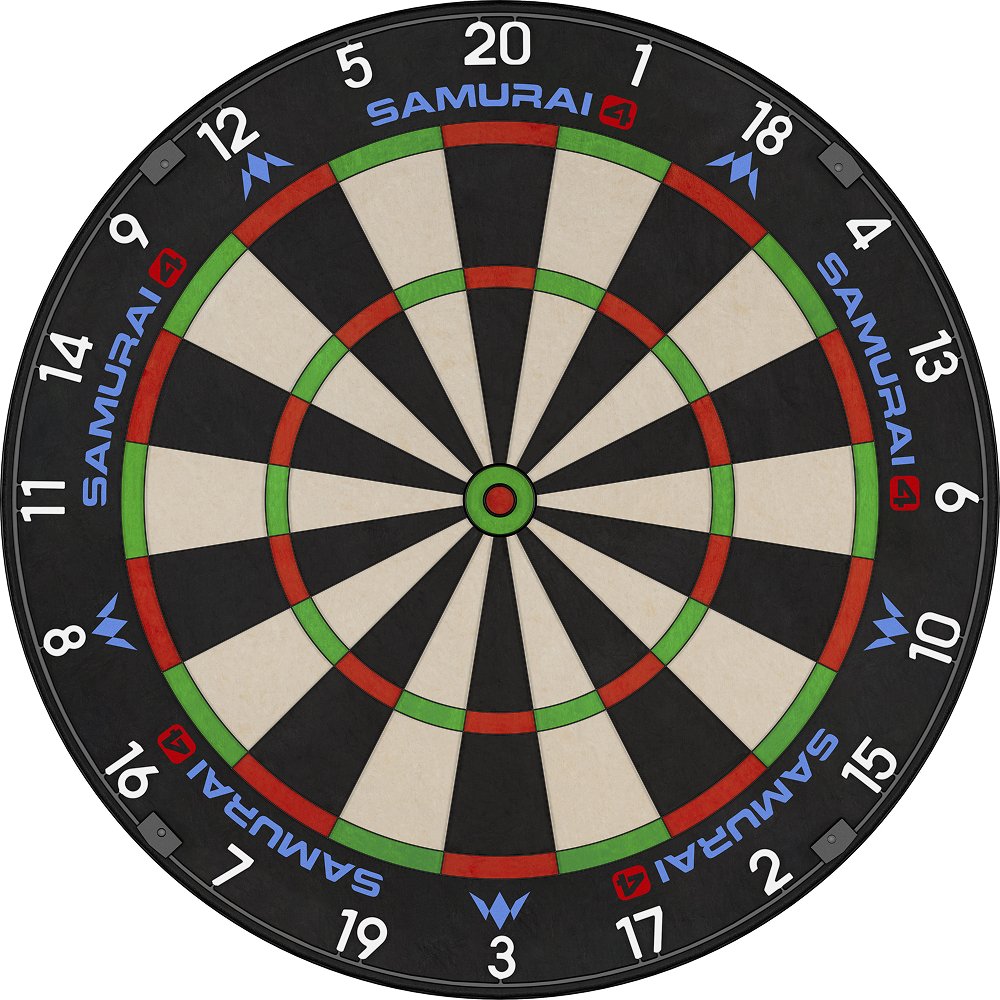 Mission Samurai 4 Black - Professional Dartboard