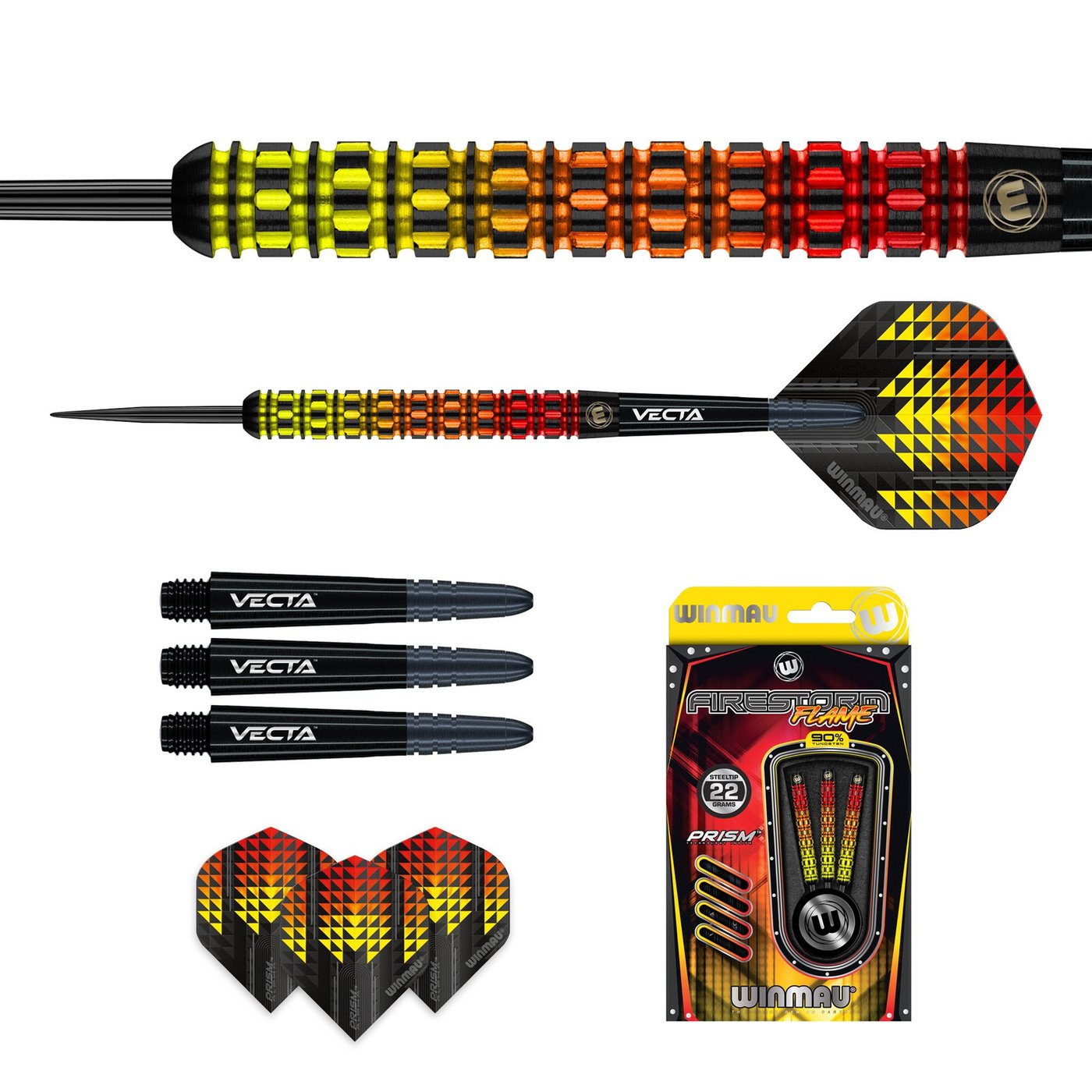 Winmau Firestorm Flame Straight 90% Darts