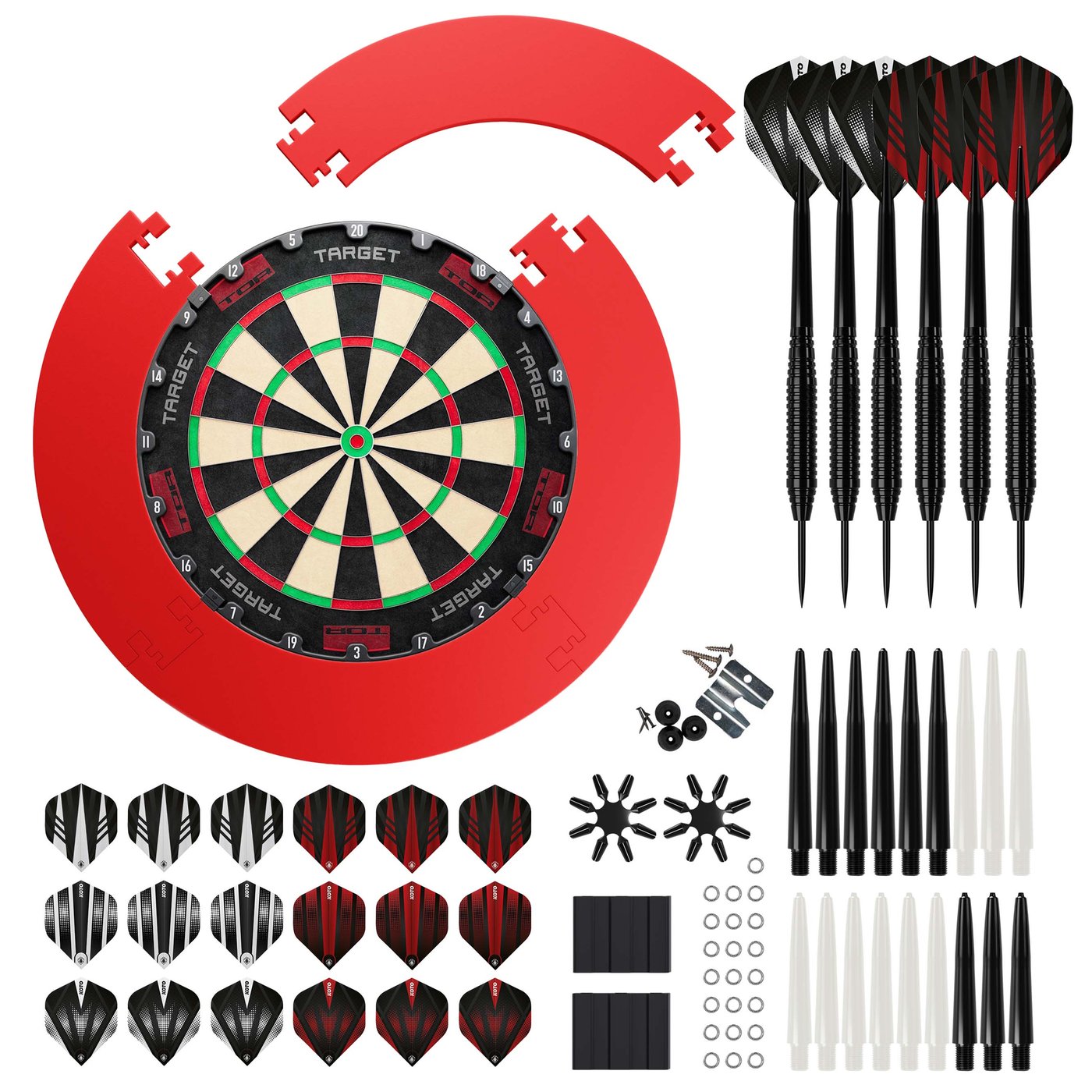 Target TOR  + 4 Pieces Surround + KOTO Accessory Kit Steeltip Black 90 Pieces