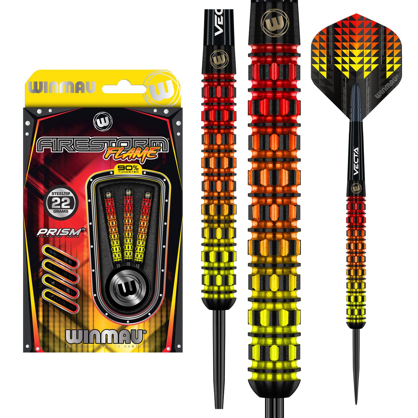 [Tweedekans]Winmau Firestorm Flame Straight 90%-22 gram