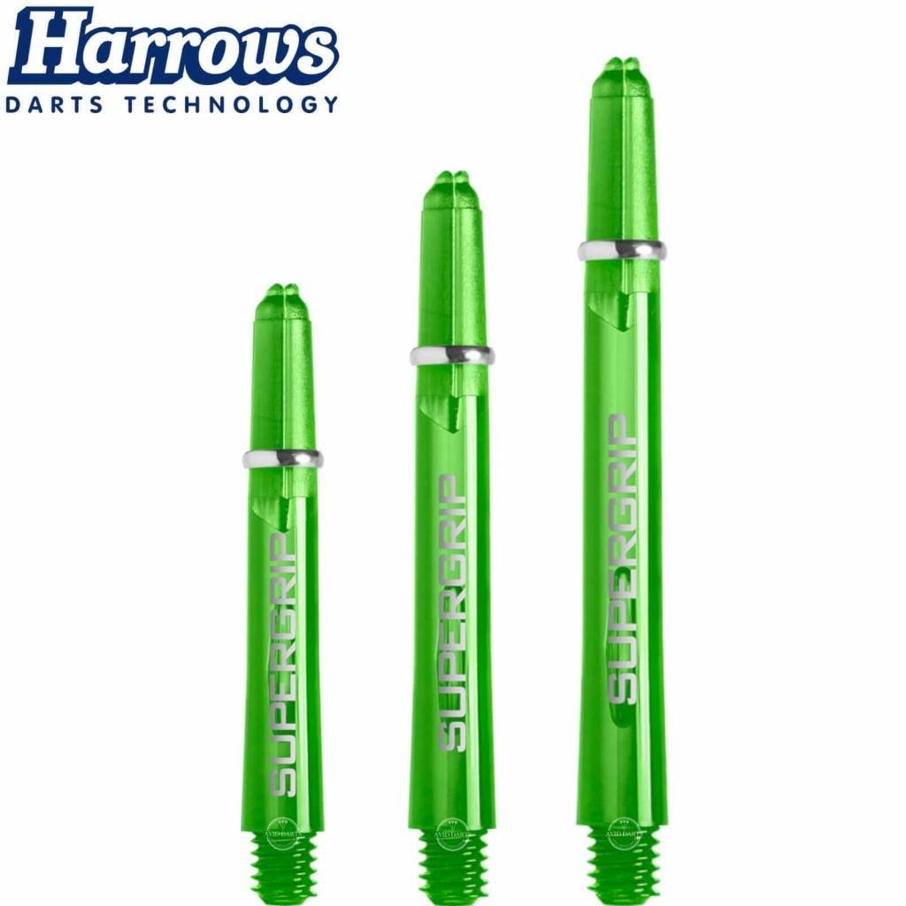 Harrows Supergrip Green Darts Shafts