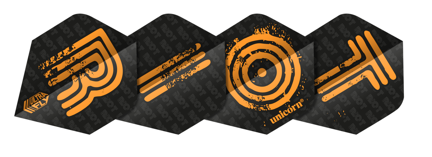 Unicorn Ultrafly RIOT Orange PLUS Darts Flights