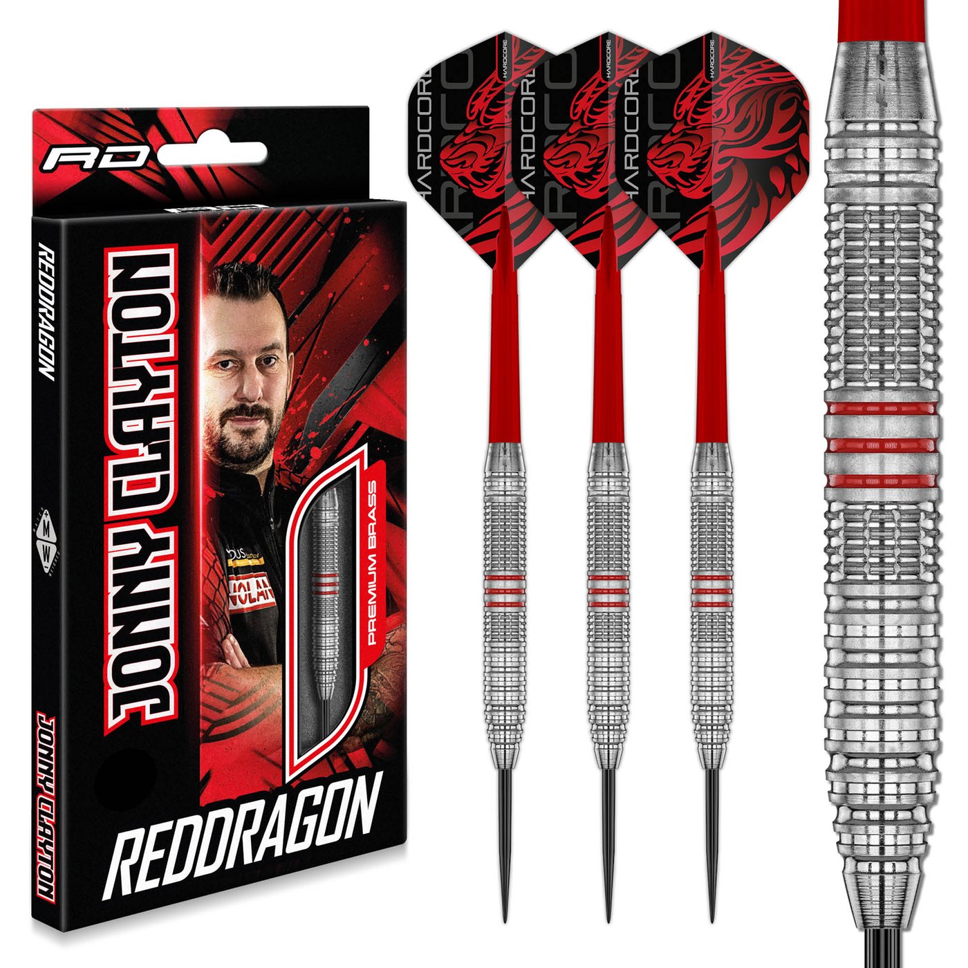 Red Dragon Jonny Clayton Brass Signature Edition - Lotki do Darta