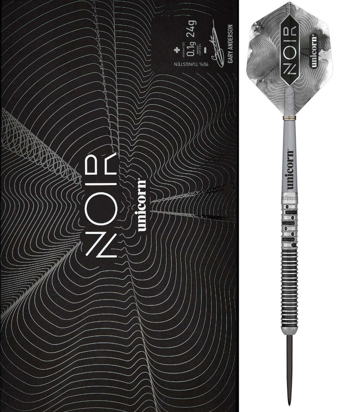 Unicorn 【ユニコーン】ノワール フェーズ 5 Gary ANDERSON Unicorn Gary Anderson Noir Phase 5 90% Steel Tip Darts