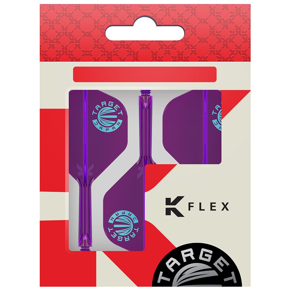 Target Japan K-Flex Purple Logo NO2 Darts Flights - Dartshopper.com