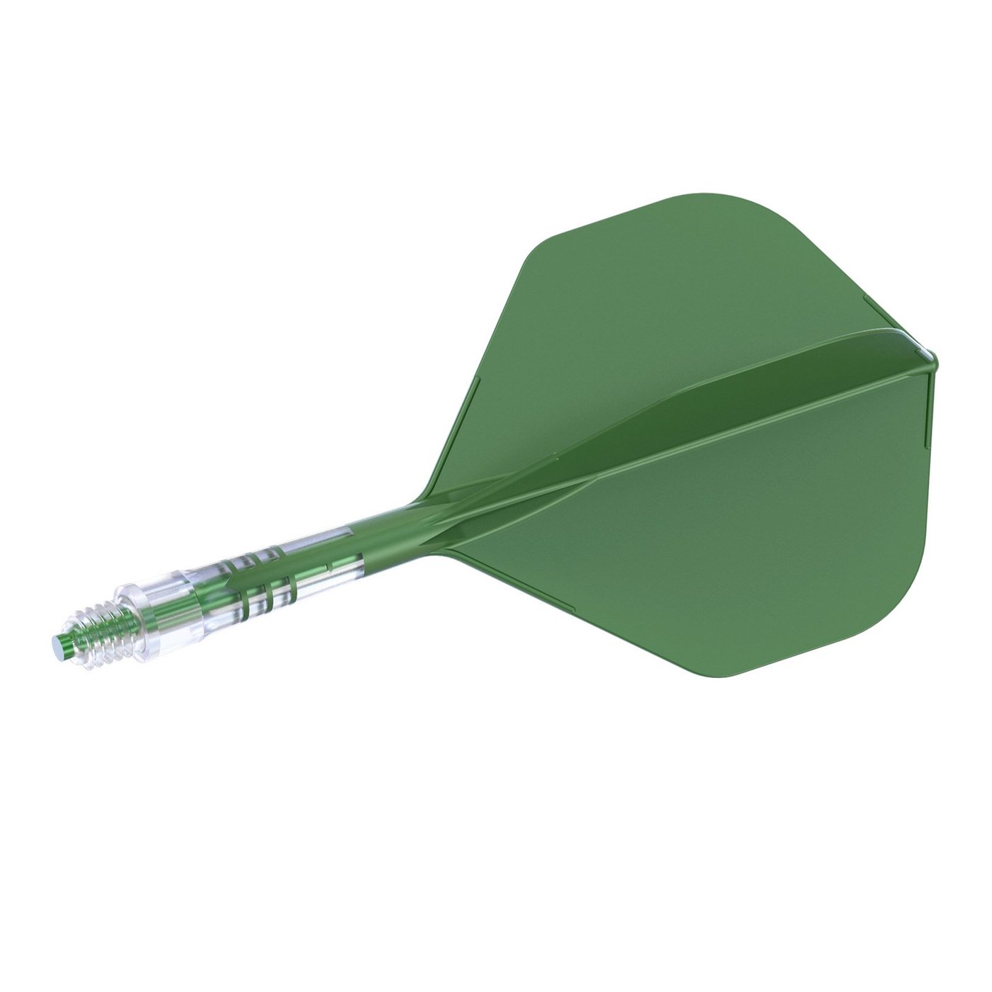 Cuesoul ROST T19 Integrated Flights Big Standard Wing Carbon Green - Dart Flights